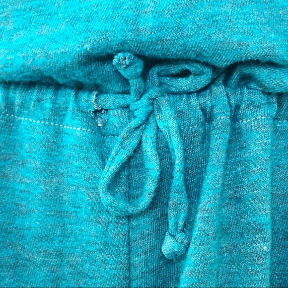 CHASER Teal Halter Drape Back Mini Romper Size Medium - Picture 8 of 16